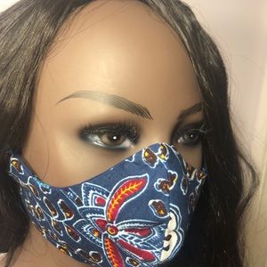 NEW! Handmade African Print Face Mask